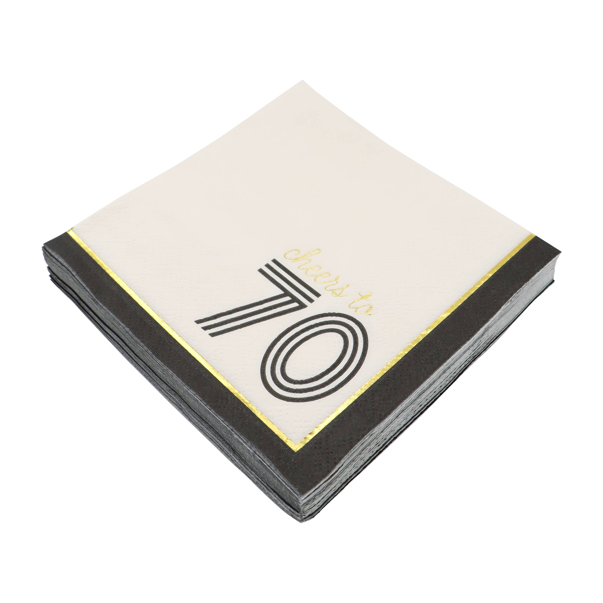 Cheers to 70 Beverage Napkins, 20ct. by Celebrate It™